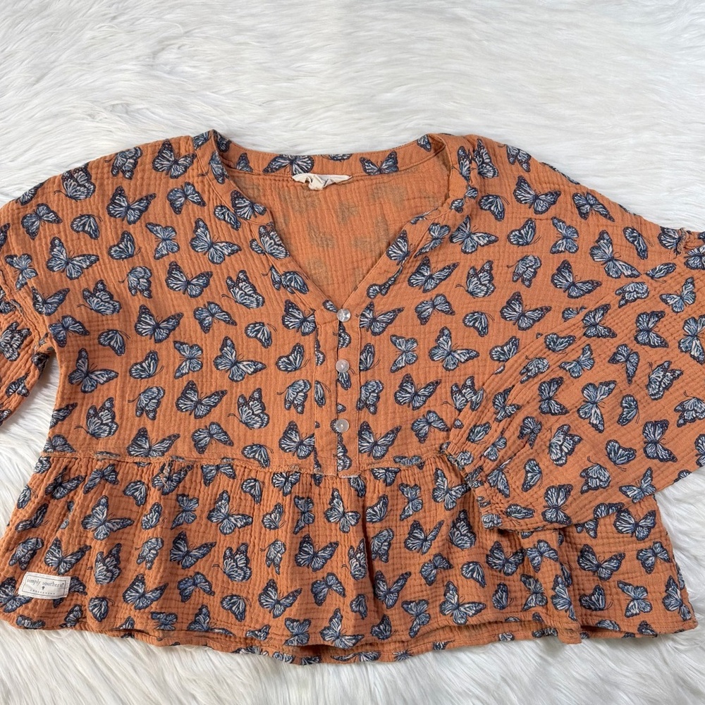 Simply Southern Bella Butterfly Blouse‎